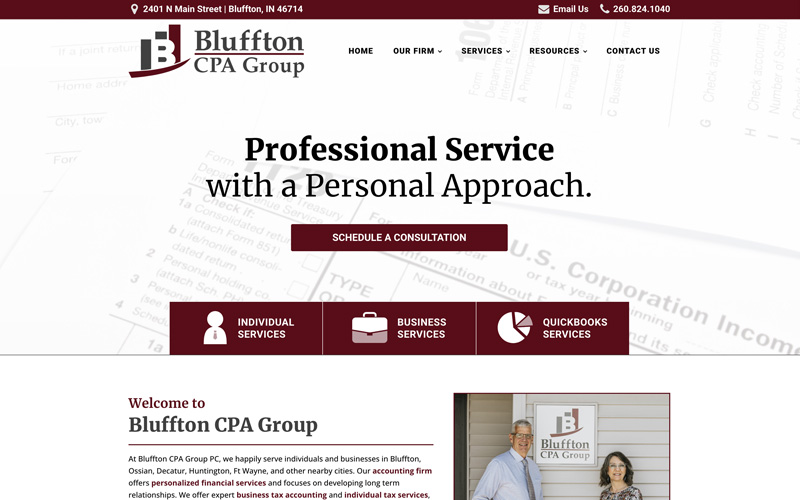 cpa firm website design and management